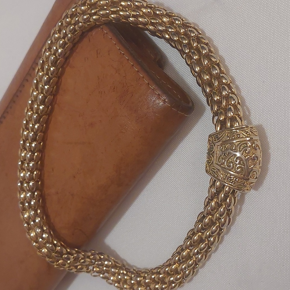 Rhodium Plated Mesh Magnetic Necklace